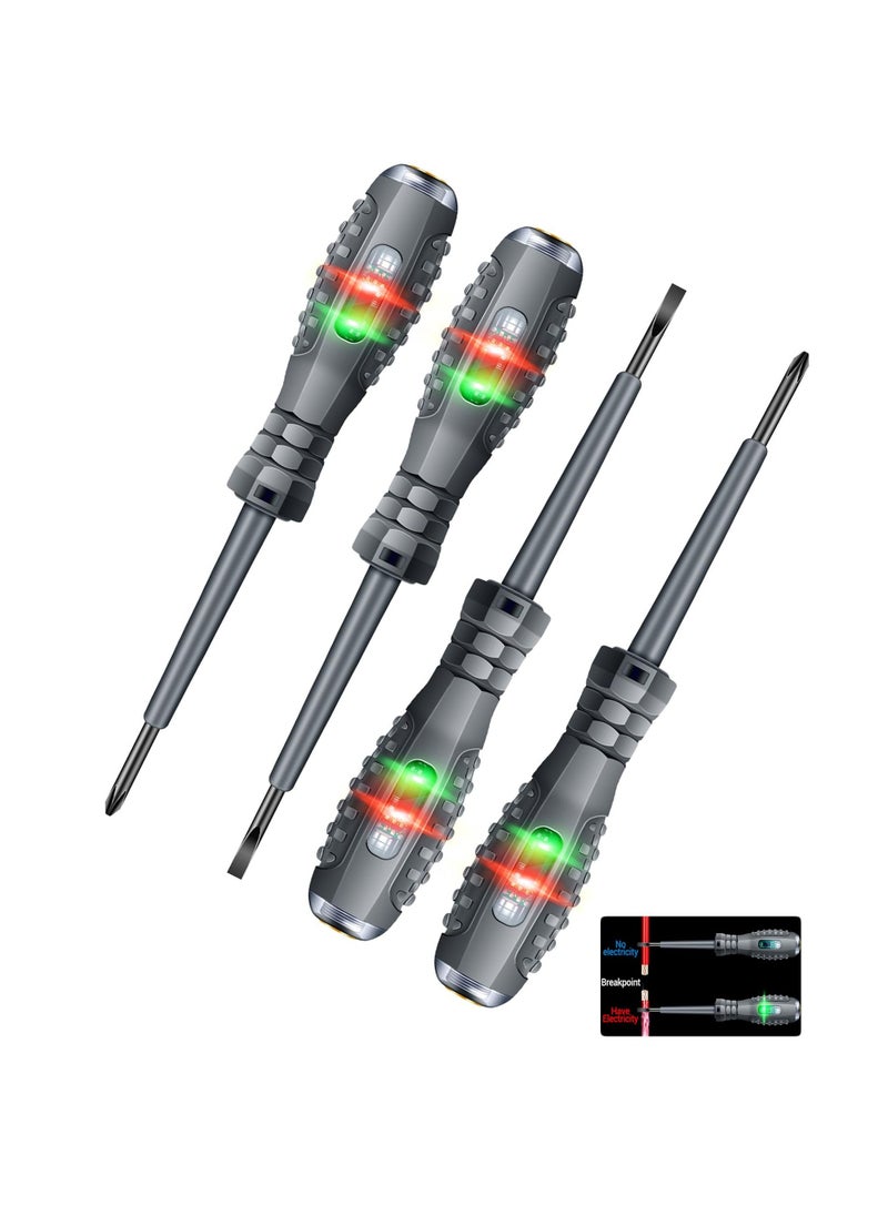 قلم مختبر الف Voltage بدون اتصال، أداة مفك كهربائي بحجم الجيب لكشف الأسلاك الحية/الصفرية، كاشف الف Voltage AC 70V-250V، أداة مثالية للعثور على نقاط الانقطاع. - Image 1